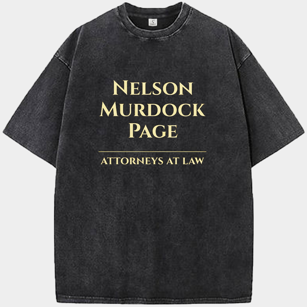 Marvel Daredevil Nelson Murdock Page Law Firm Sign Print