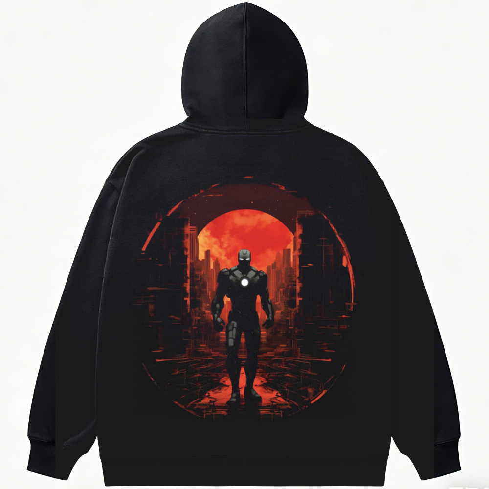 Marvel Iron Man Dark Apocalyptic City Print