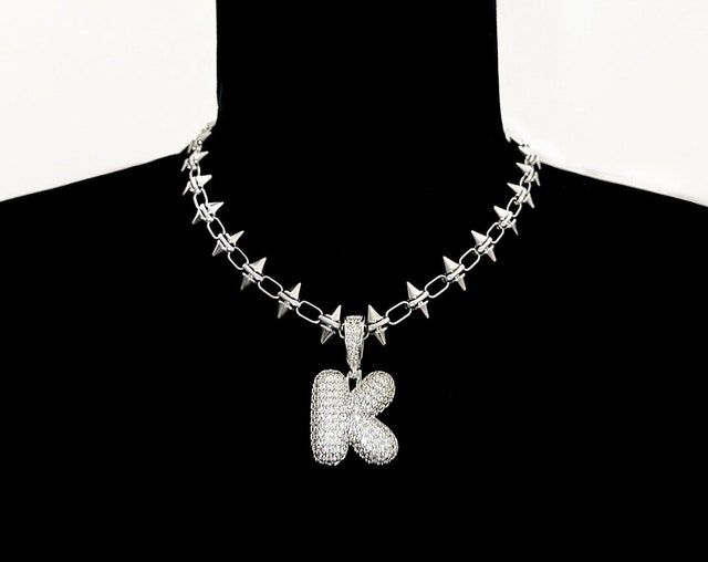 Marvel Spider-Man Print T-Shirt Zircon Letter Necklace