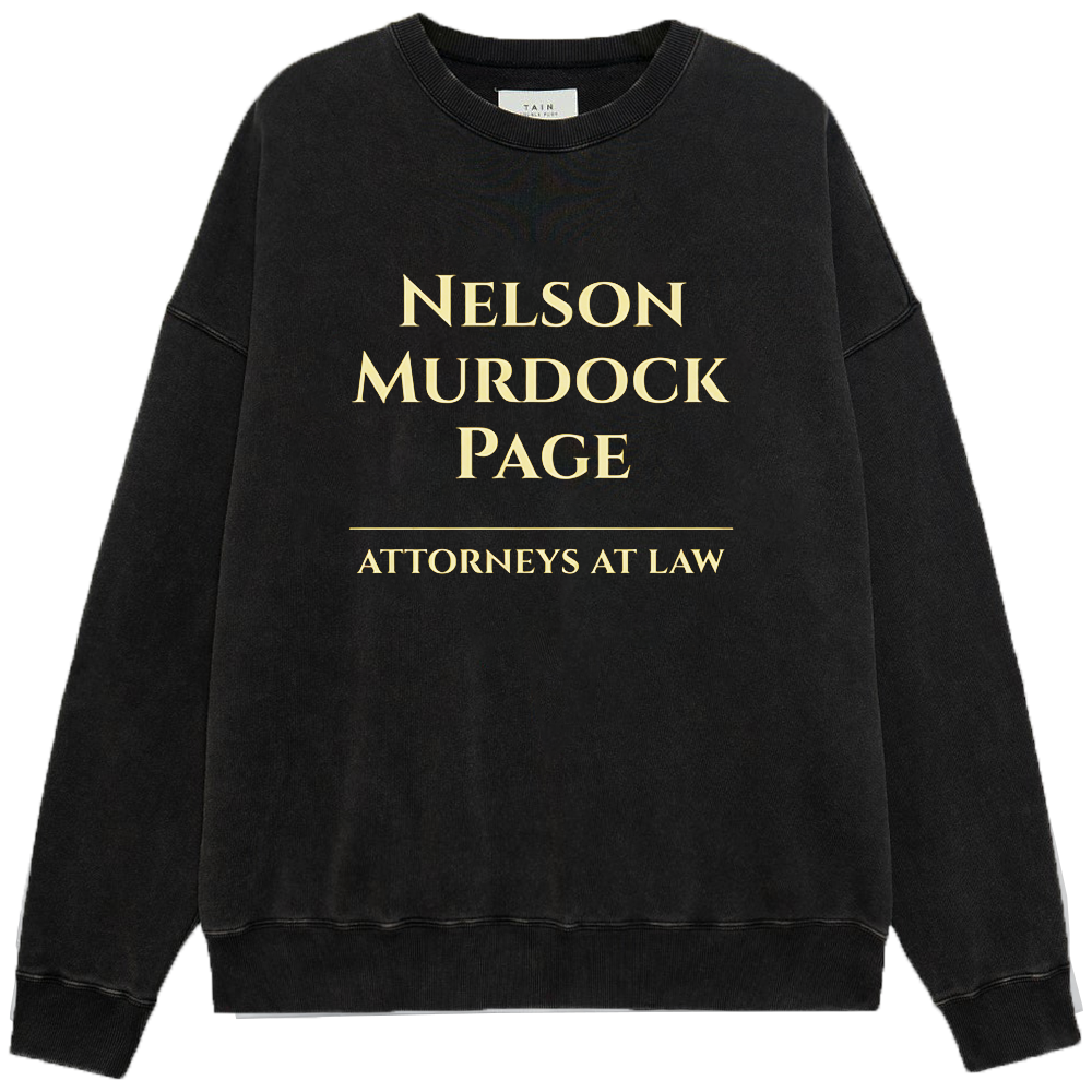 Marvel Daredevil Nelson Murdock Page Law Firm Sign Print