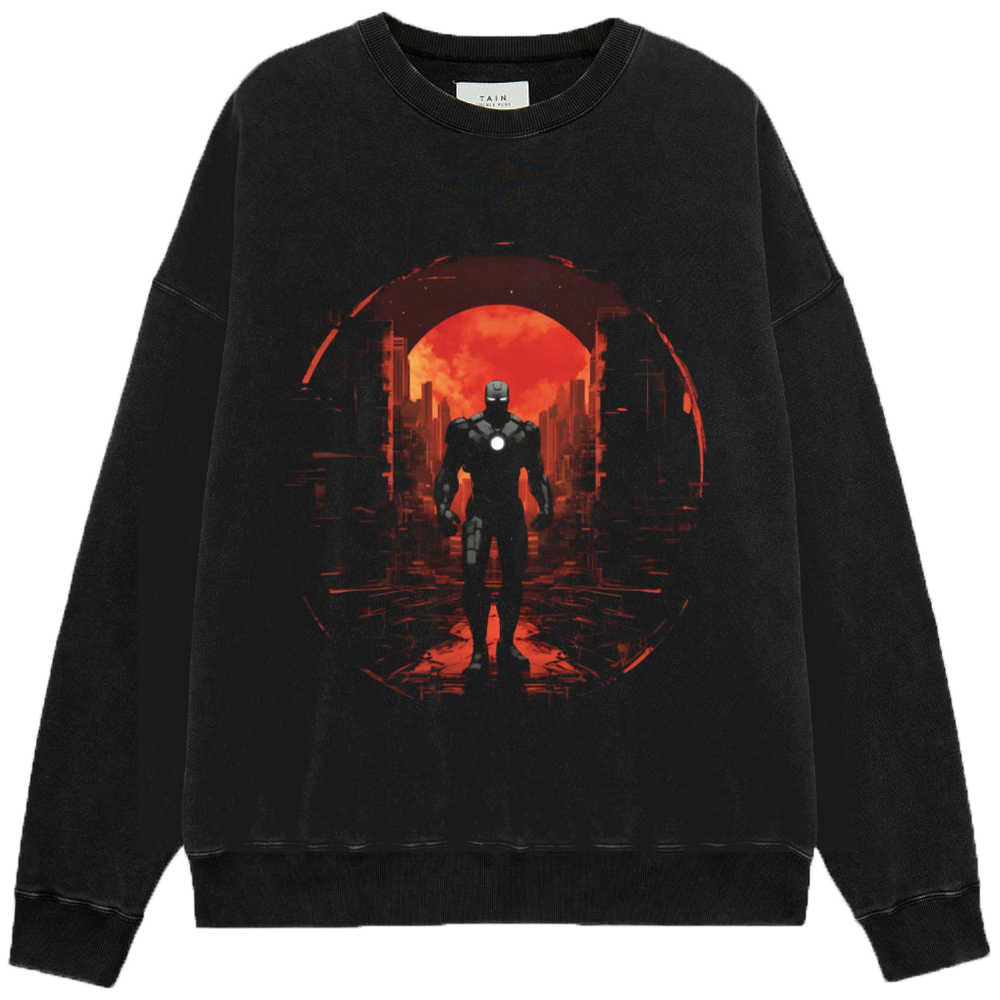 Marvel Iron Man Dark Apocalyptic City Print