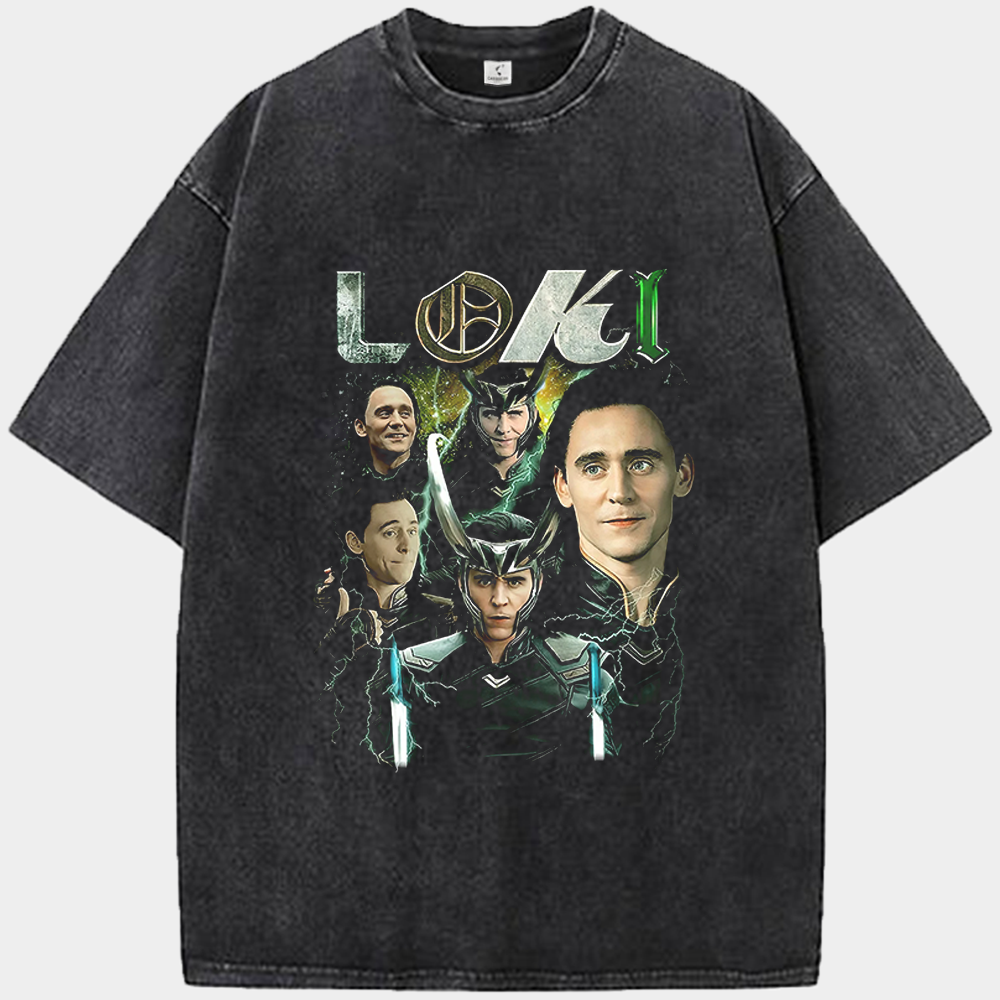 Marvel Thor Loki Multivariant Lightning Collage Print