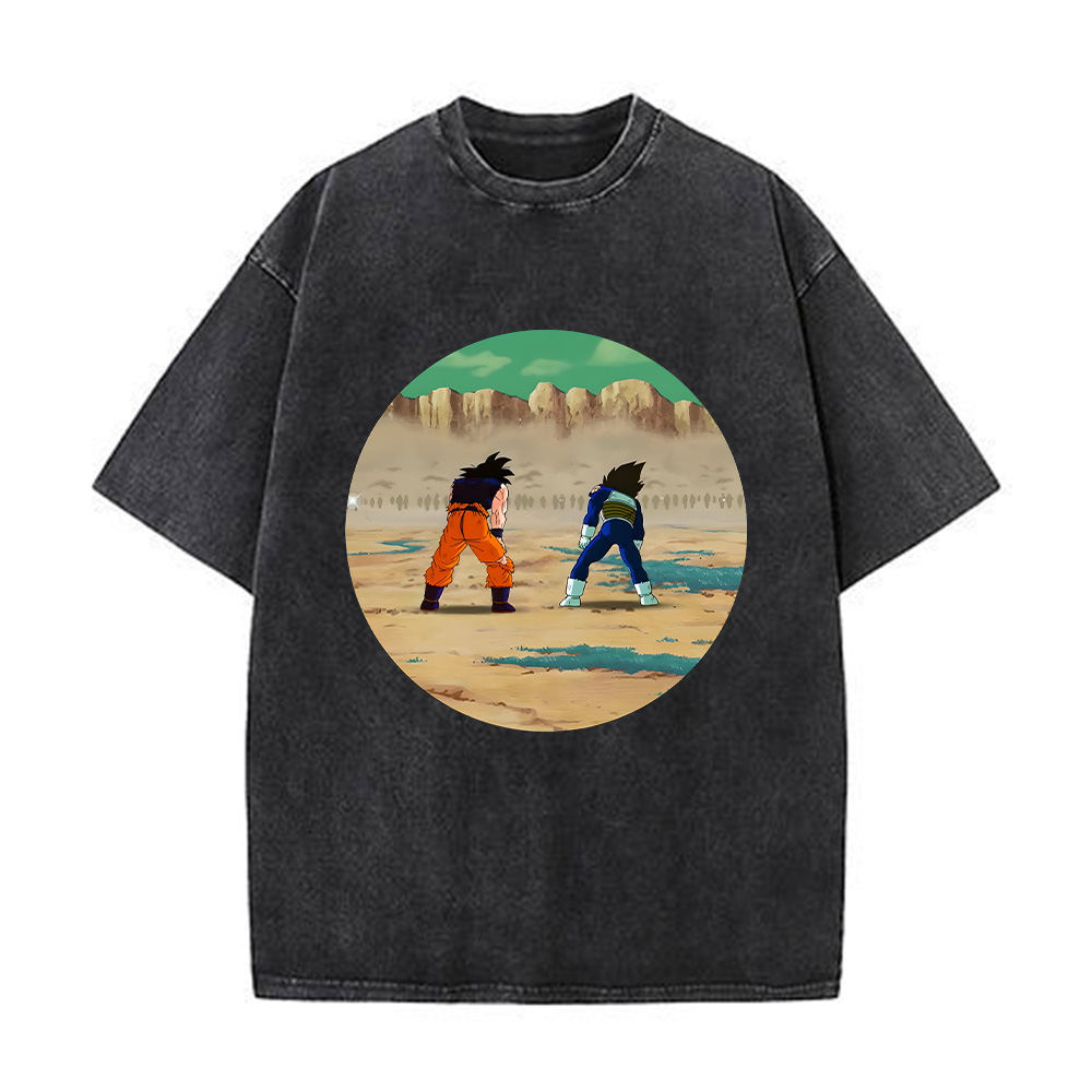 Dragon Ball Z Saiyan Saga Goku And Vegeta T-Shirt