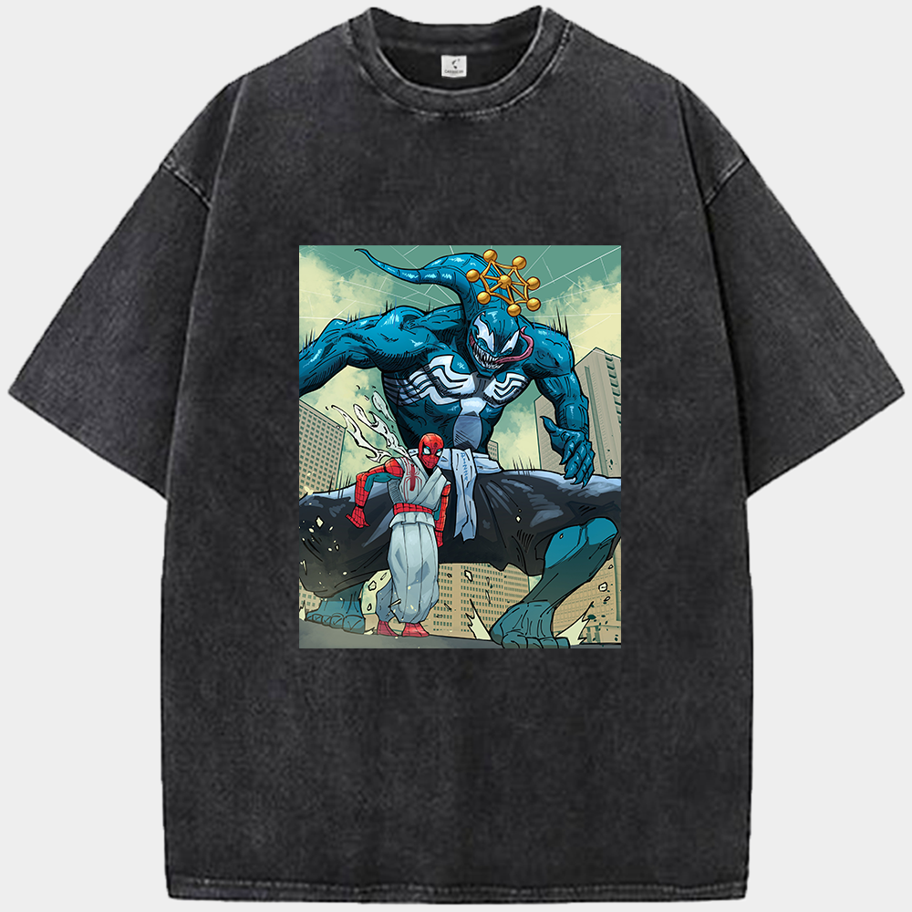 Marvel Spider-Man & Venom x Jujutsu Kaisen Crossover Print