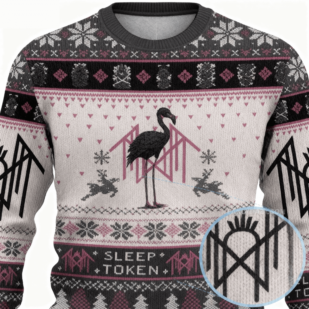 Christmas Ugly Sweater 3D Unisex Sleep Token Pure Knitted Sweater