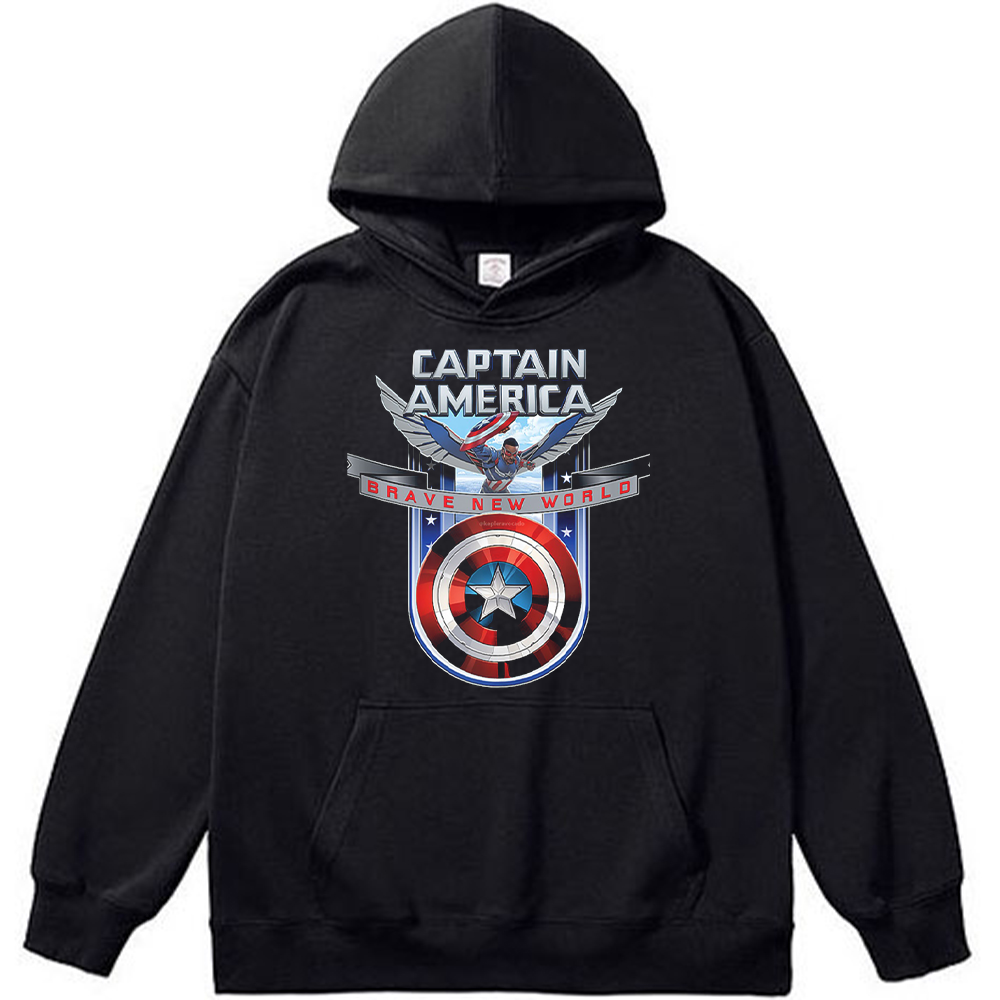 Marvel Captain America Brave New World Badge Shield Print