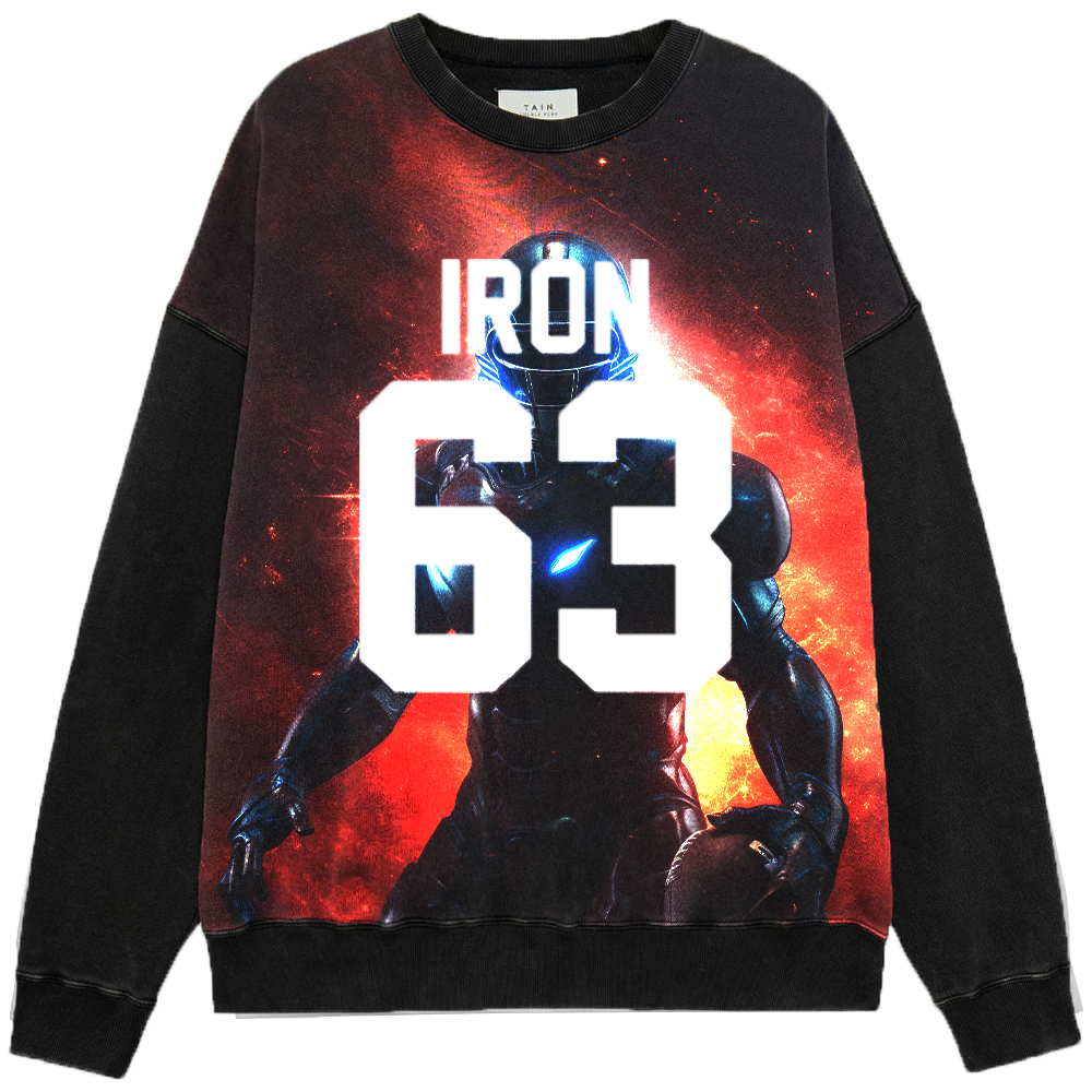 Marvel Iron Man "IRON 63" Football Armor Print