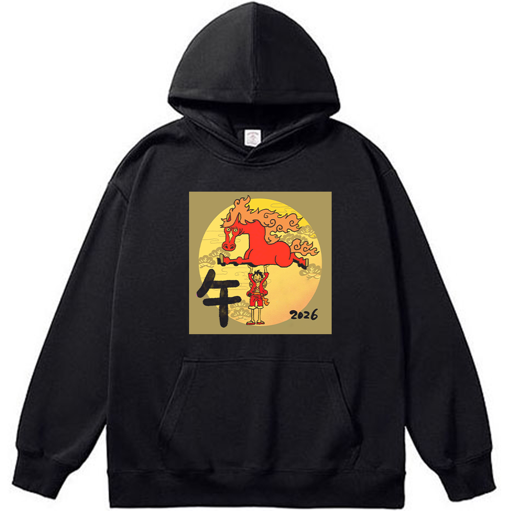 One Piece Monkey D. Luffy Year Of The Horse Print