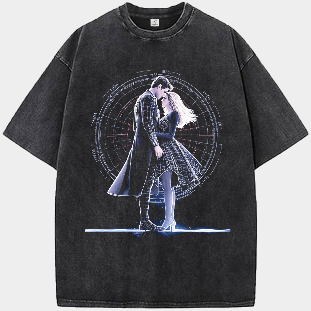 Marvel The Amazing Spider-Man Peter & Gwen Web-Patterned Formal Print