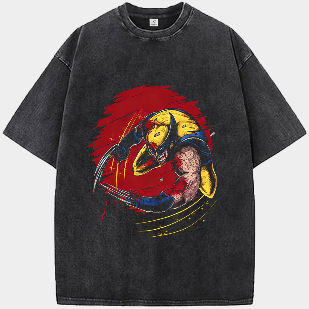 Marvel Wolverine Red Rampage Dive Print