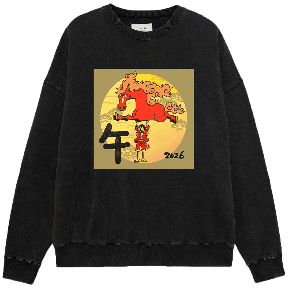 One Piece Monkey D. Luffy Year Of The Horse Print