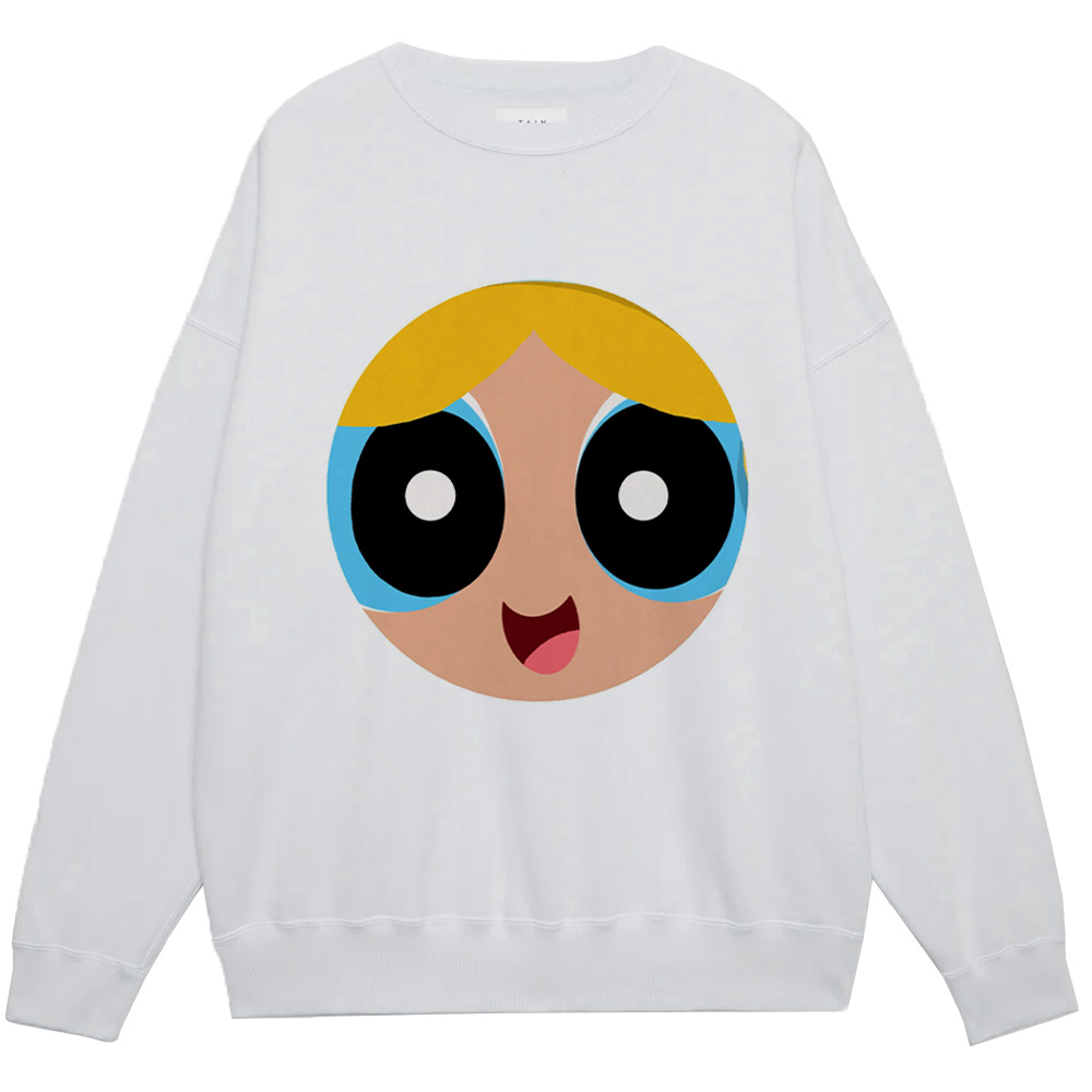 The Powerpuff Girls Bubbles Smiling Face Print