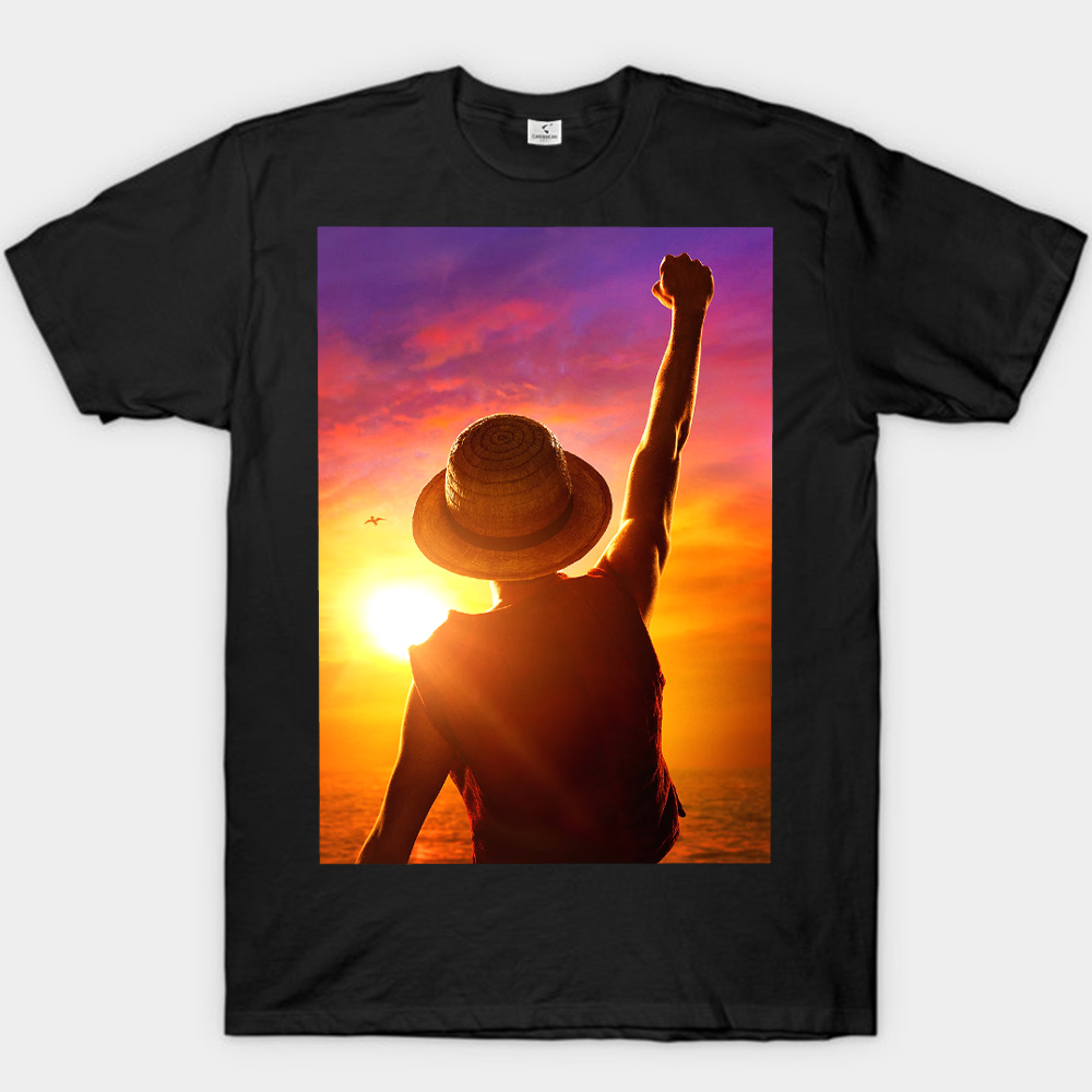 One Piece Monkey D. Luffy Sunset T-shirt