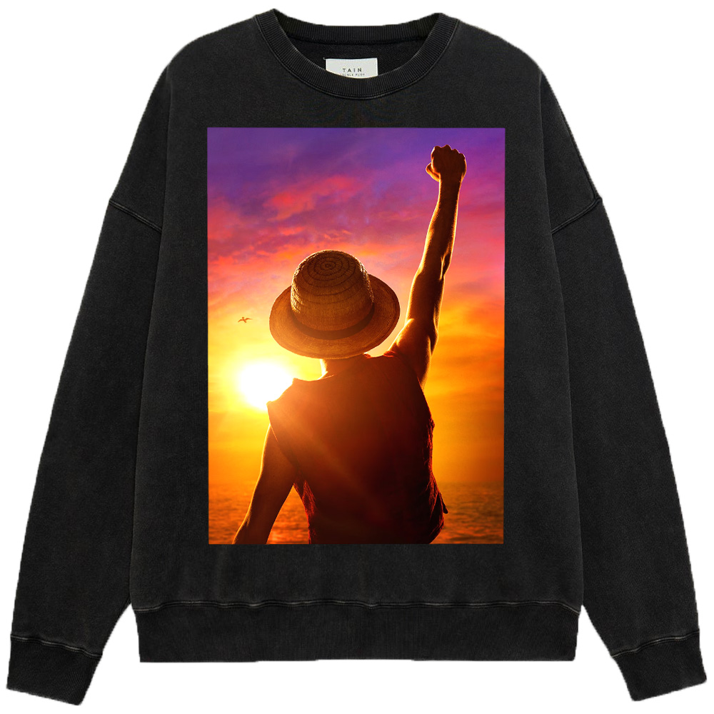 One Piece Monkey D. Luffy Sunset T-shirt