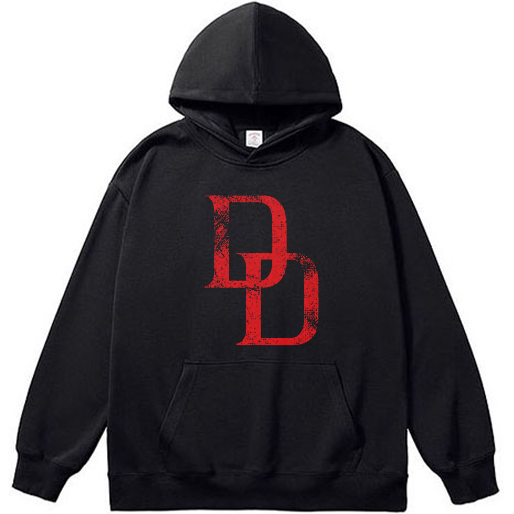 Marvel Daredevil Retro Worn DD Logo Print