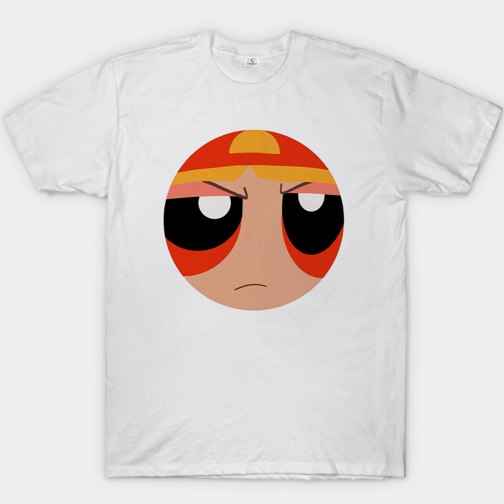 The Powerpuff Girls Rowdyruff Boys Brick Angry Face Print