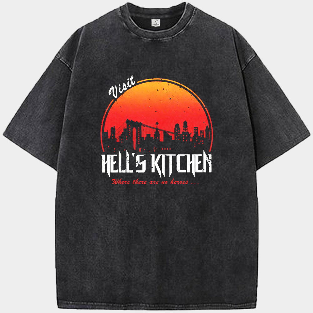 Marvel Daredevil Hell's Kitchen Retro Travel Poster Print