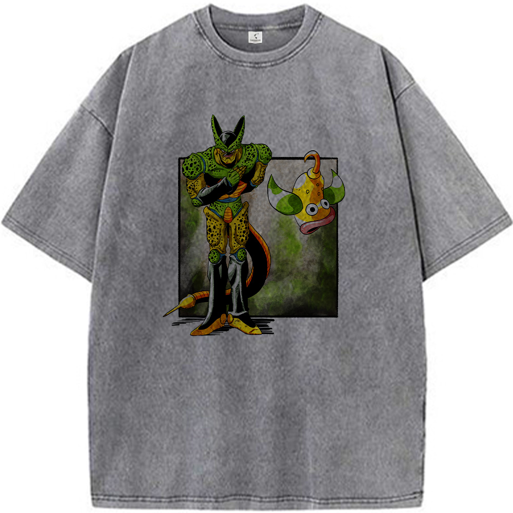 Dragon Ball Cell & Pokémon Chinchou  Print