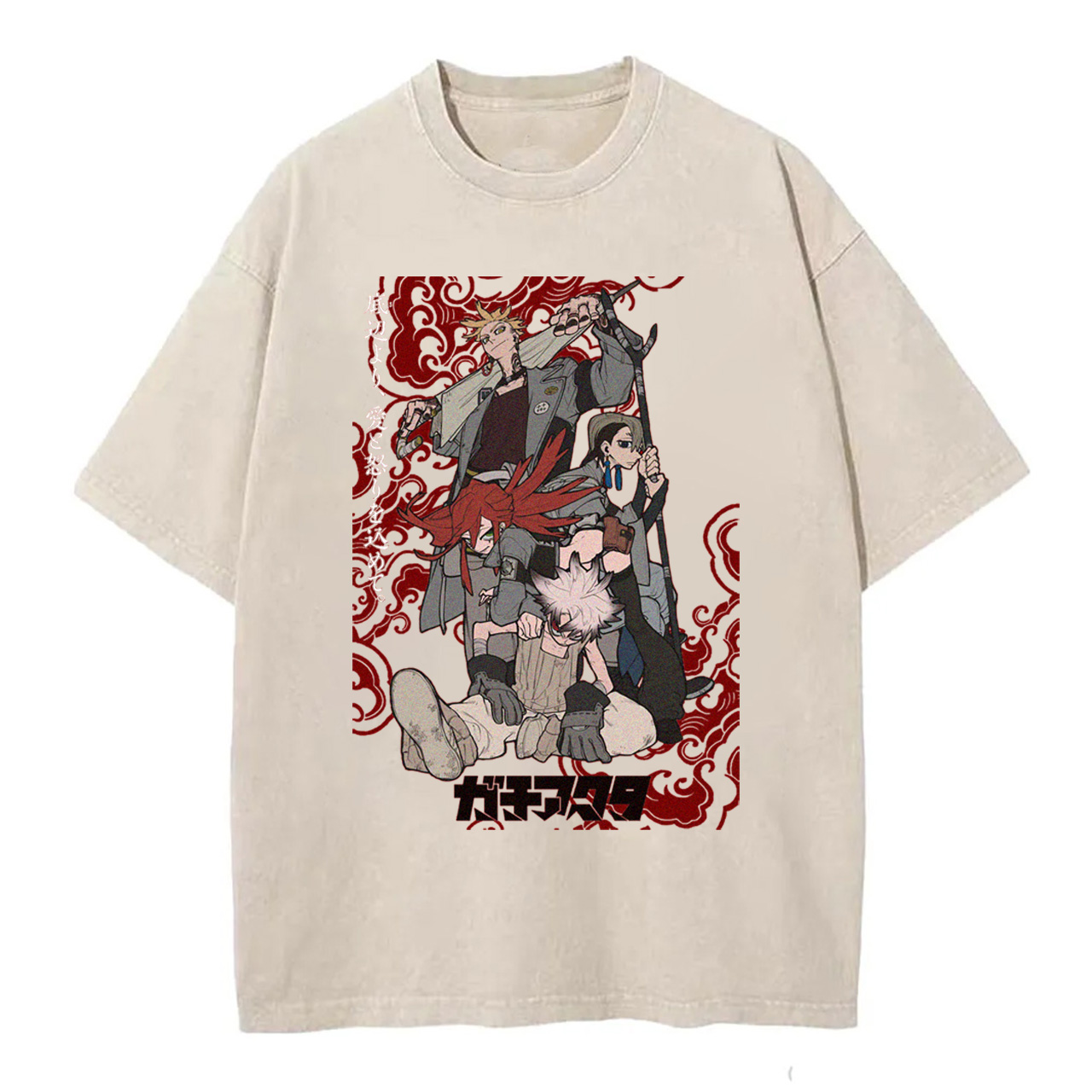 Gachiakuta Cartoon Washed T-Shirts