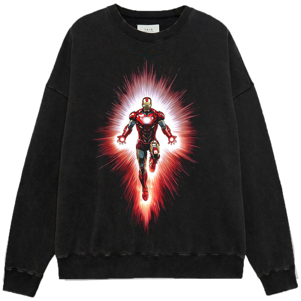 Marvel Iron Man Divine Light Flight Print