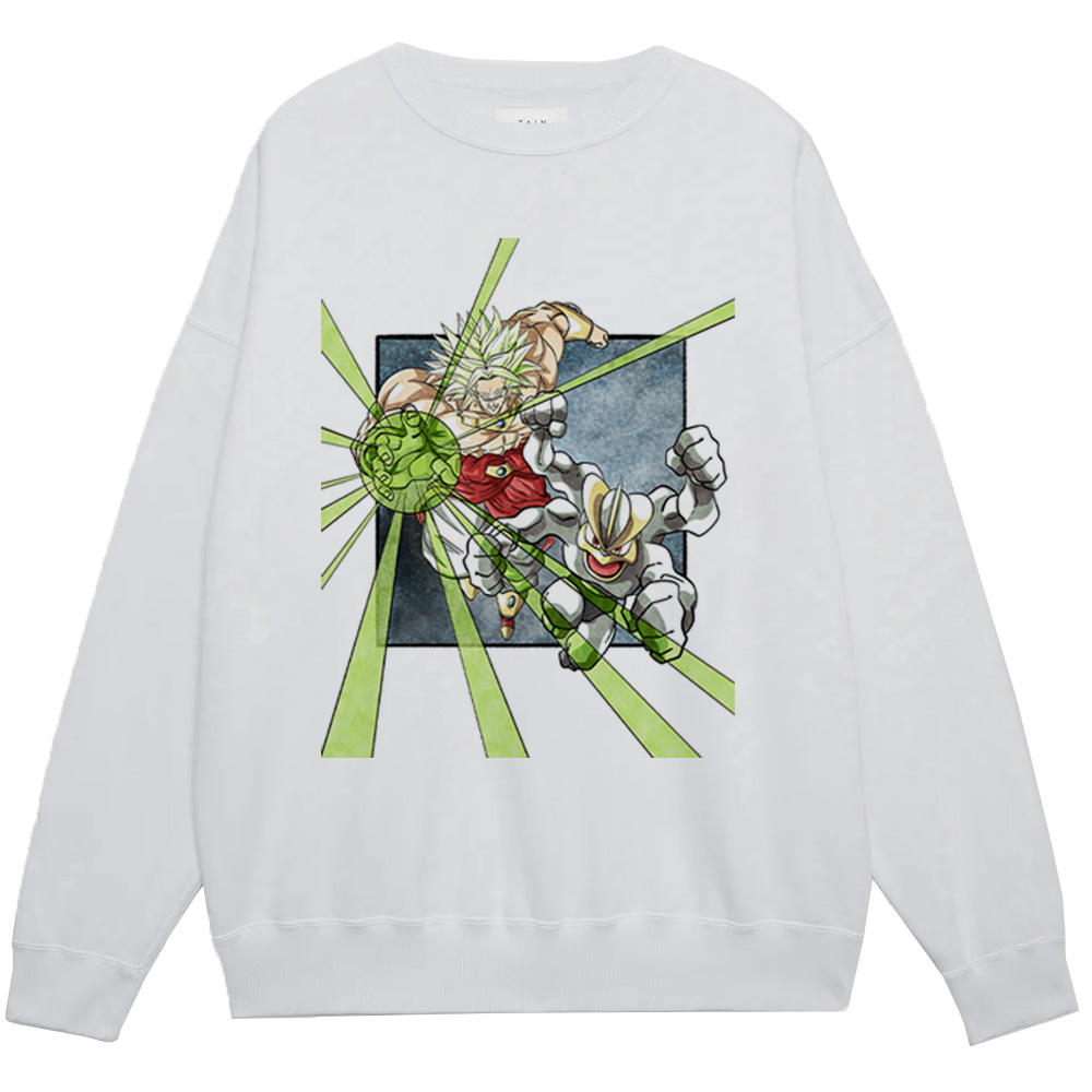 Dragon Ball Broly & Pokémon Machamp Artwork Print