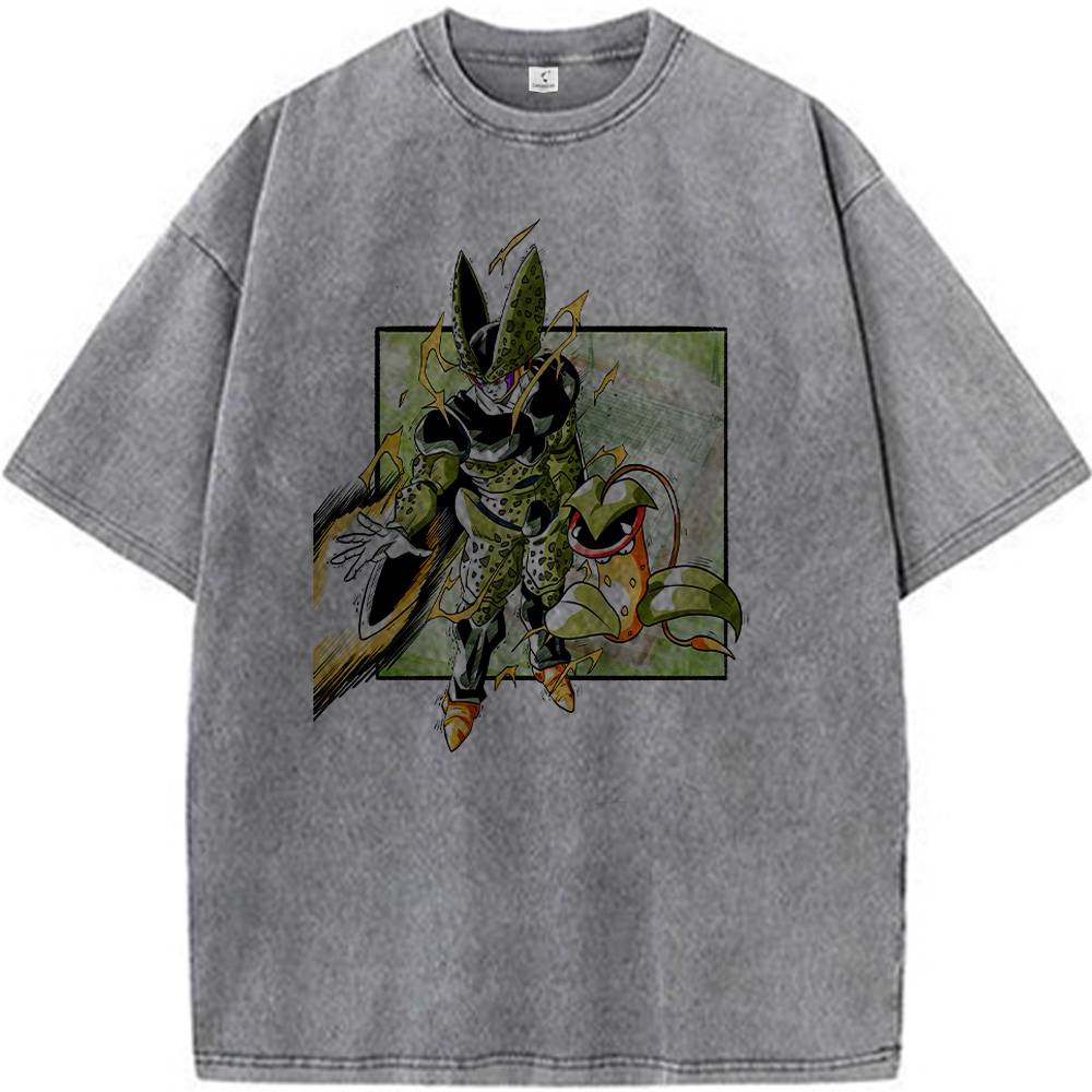 Dragon Ball Cell (2nd Form) & Pokémon Victreebel Print