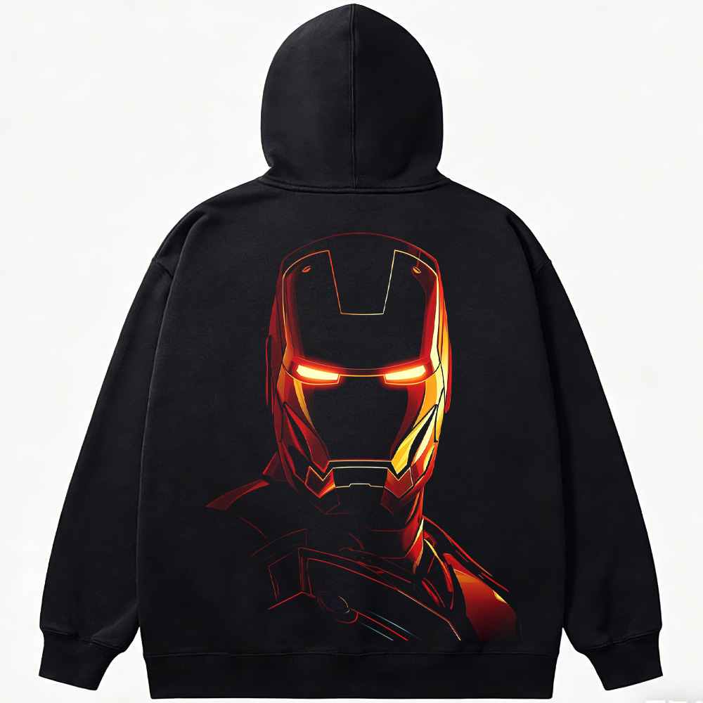 Marvel Iron Man Minimalist Glowing Helmet Print