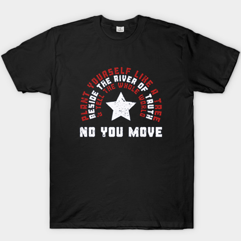 Marvel Captain America "No You Move" Retro Typography Badge Print