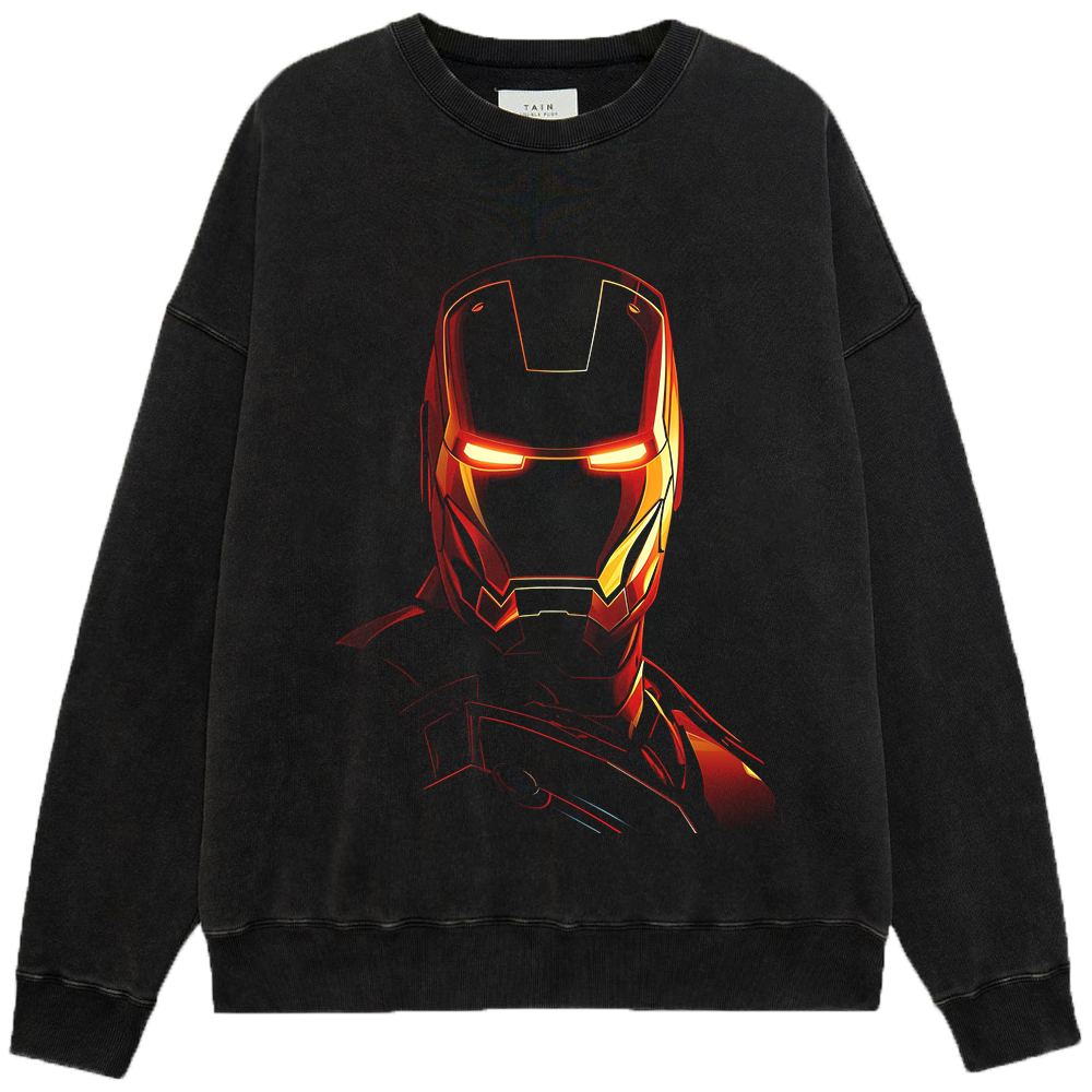 Marvel Iron Man Minimalist Glowing Helmet Print