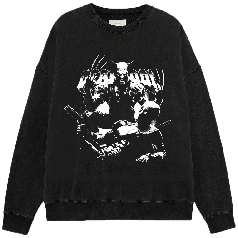 Marvel Deadpool Monochrome Dark Samurai Print