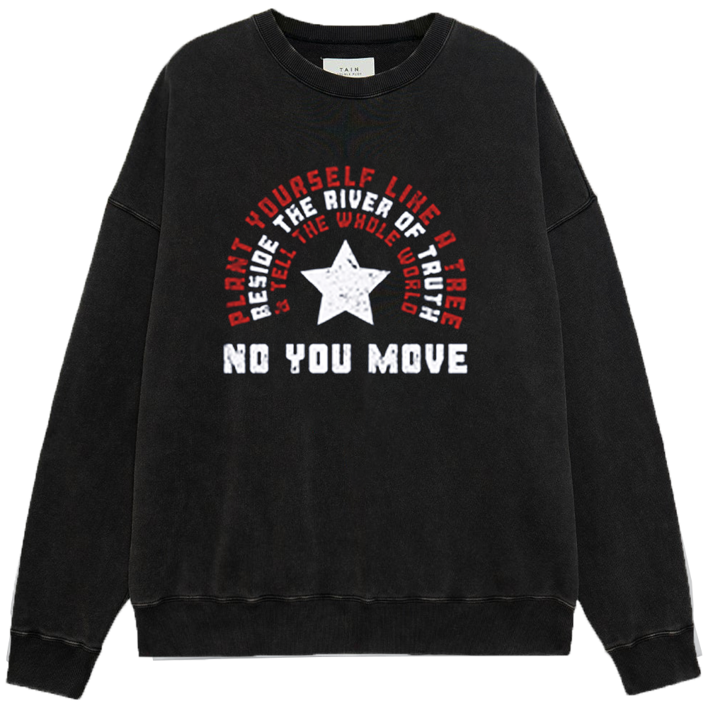 Marvel Captain America "No You Move" Retro Typography Badge Print