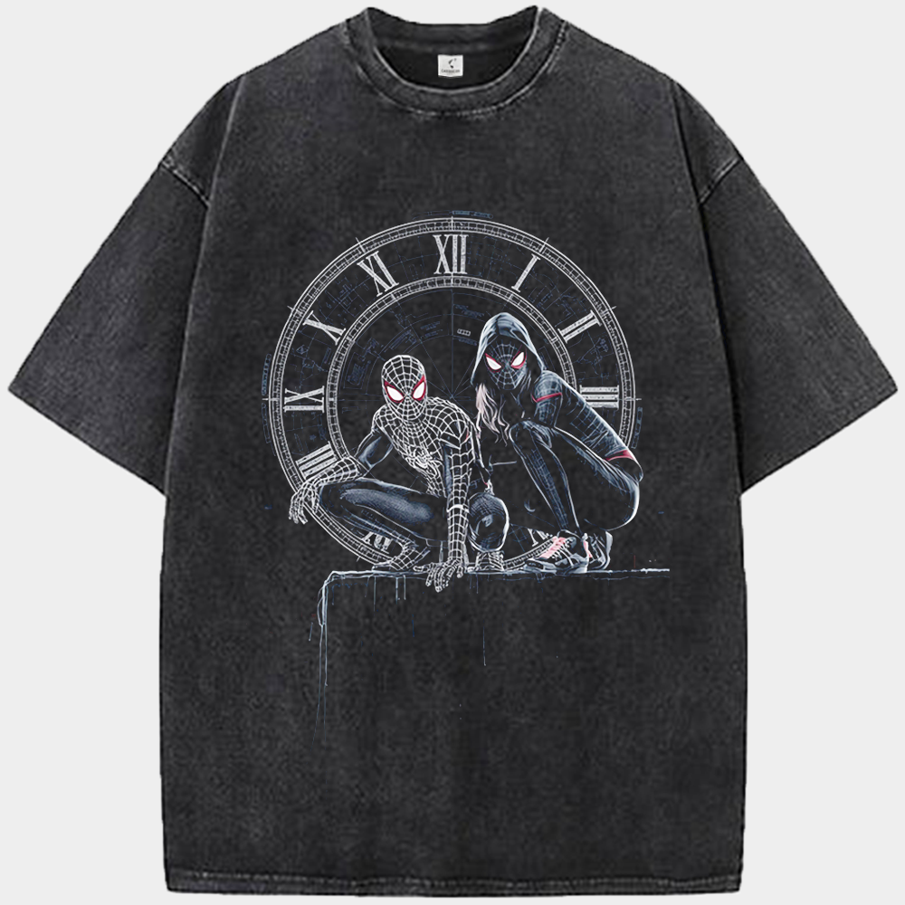 Marvel Spider-Man & Spider-Gwen Clock of the Spider-Verse Print