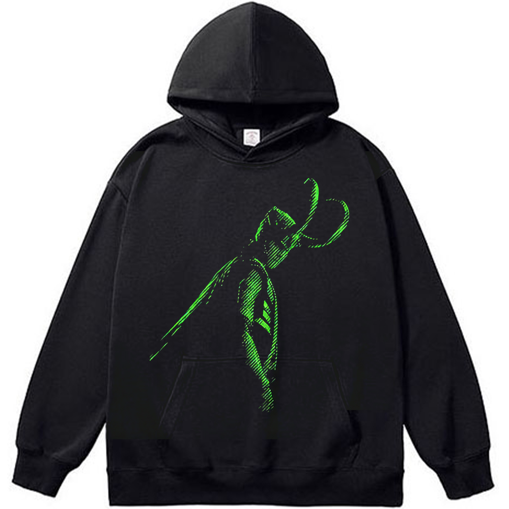 Marvel Thor Loki Fluorescent Green Line Art Dark Helmet Print