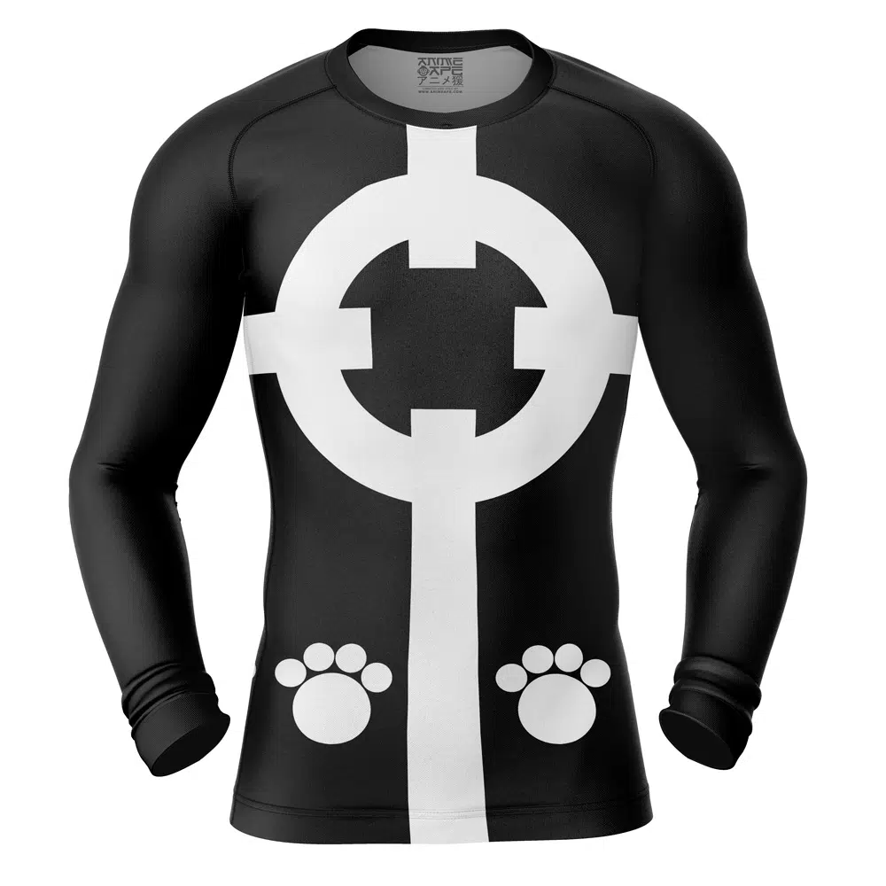 Bartholomew Kuma One Piece Long Sleeve Rash Guard Compression Shirt