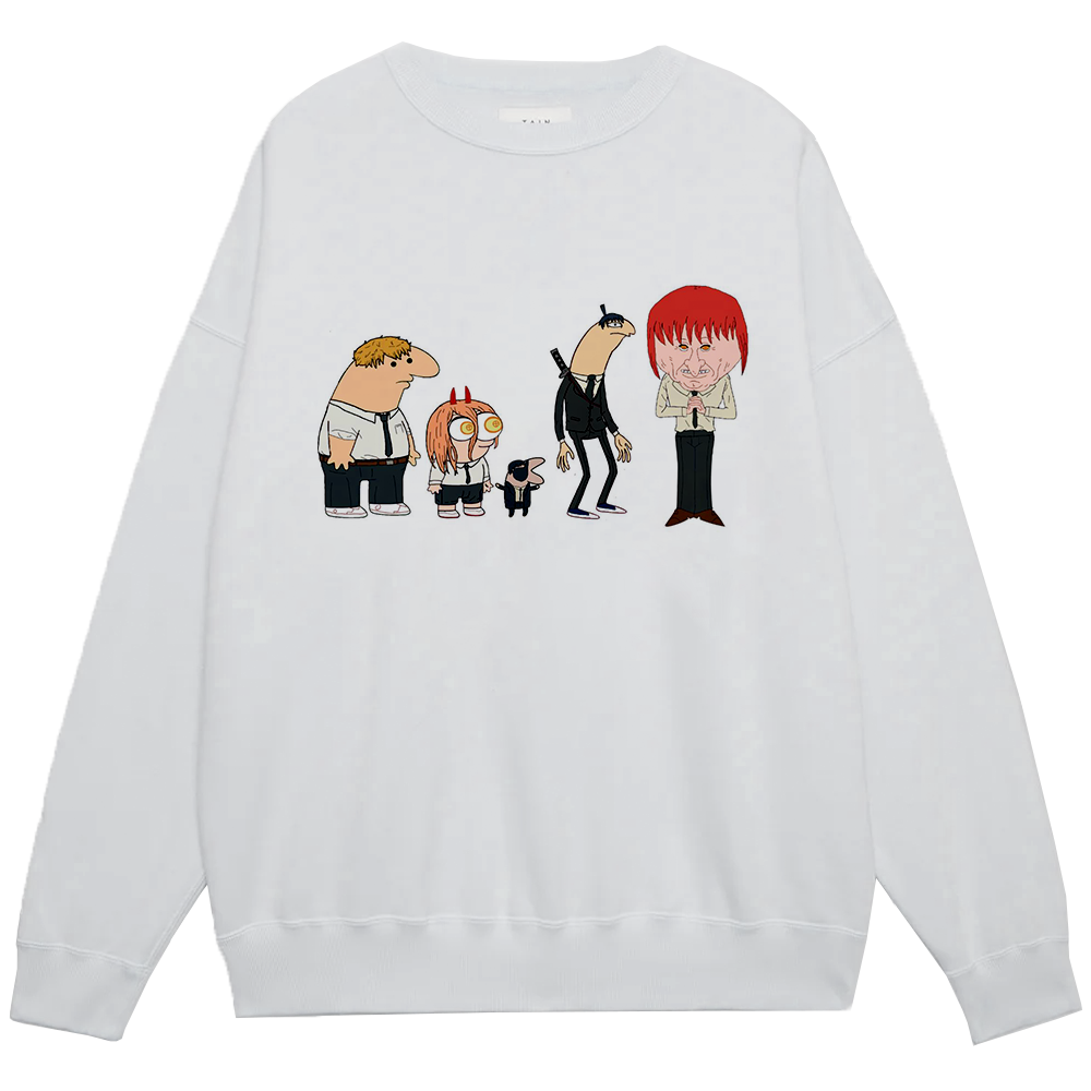 Chainsaw Man Cast & Family Guy-nichijou Art Style Print