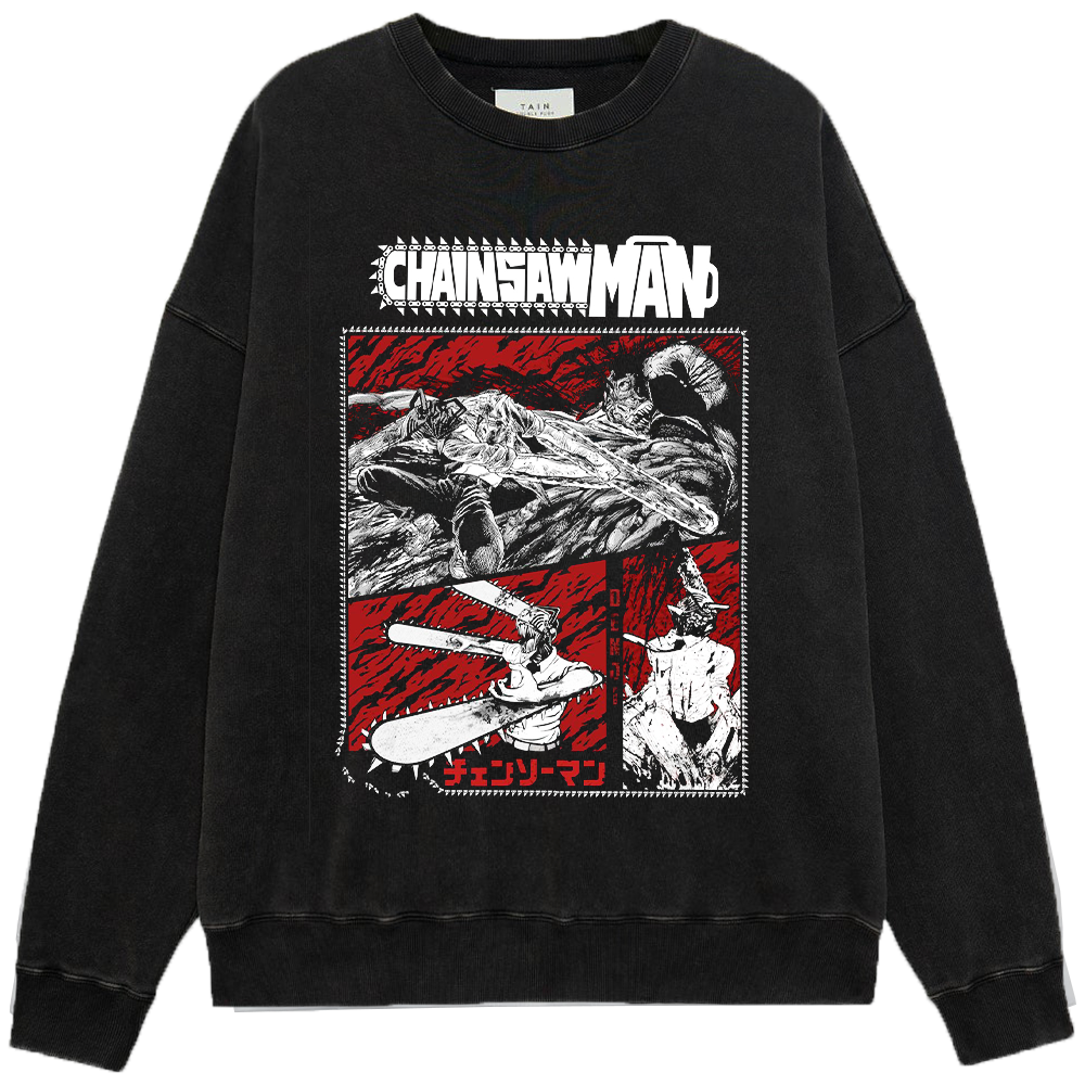 Chainsaw Man Denji Chainsaw Form Comic Panel Print