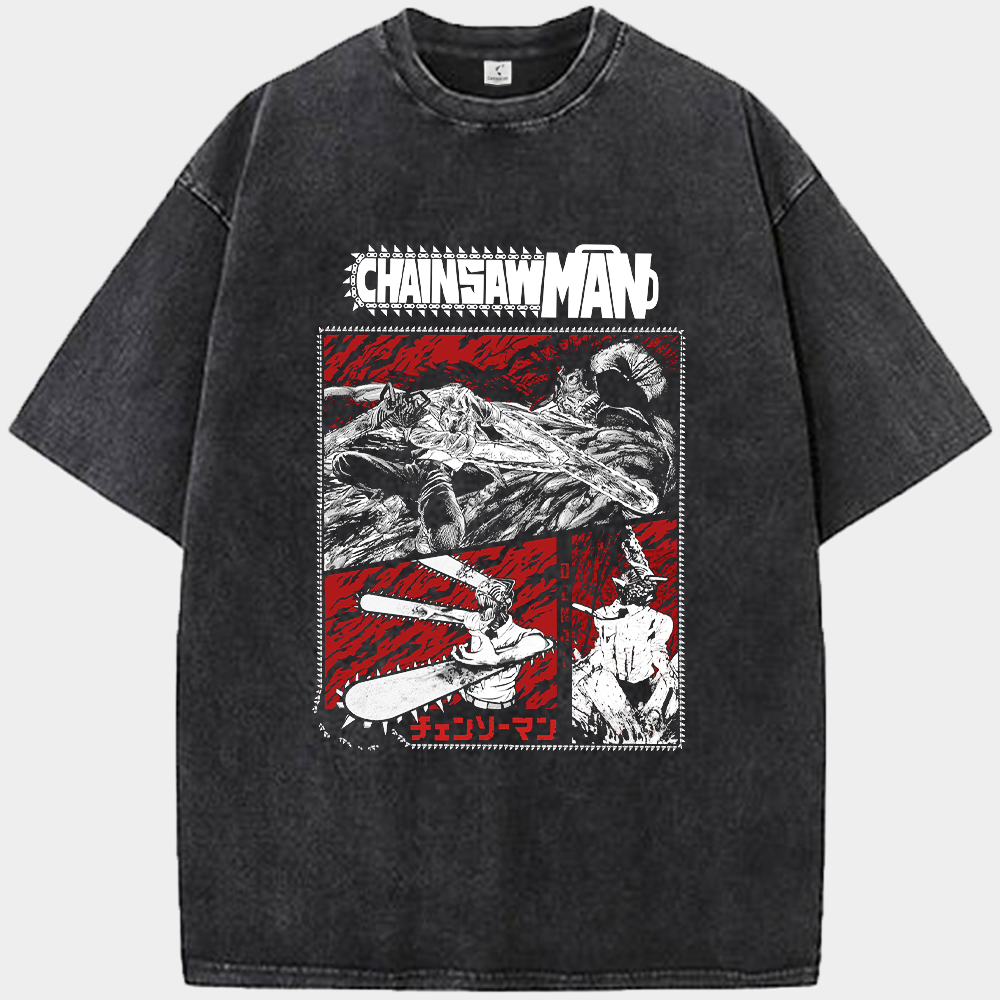 Chainsaw Man Denji Chainsaw Form Comic Panel Print