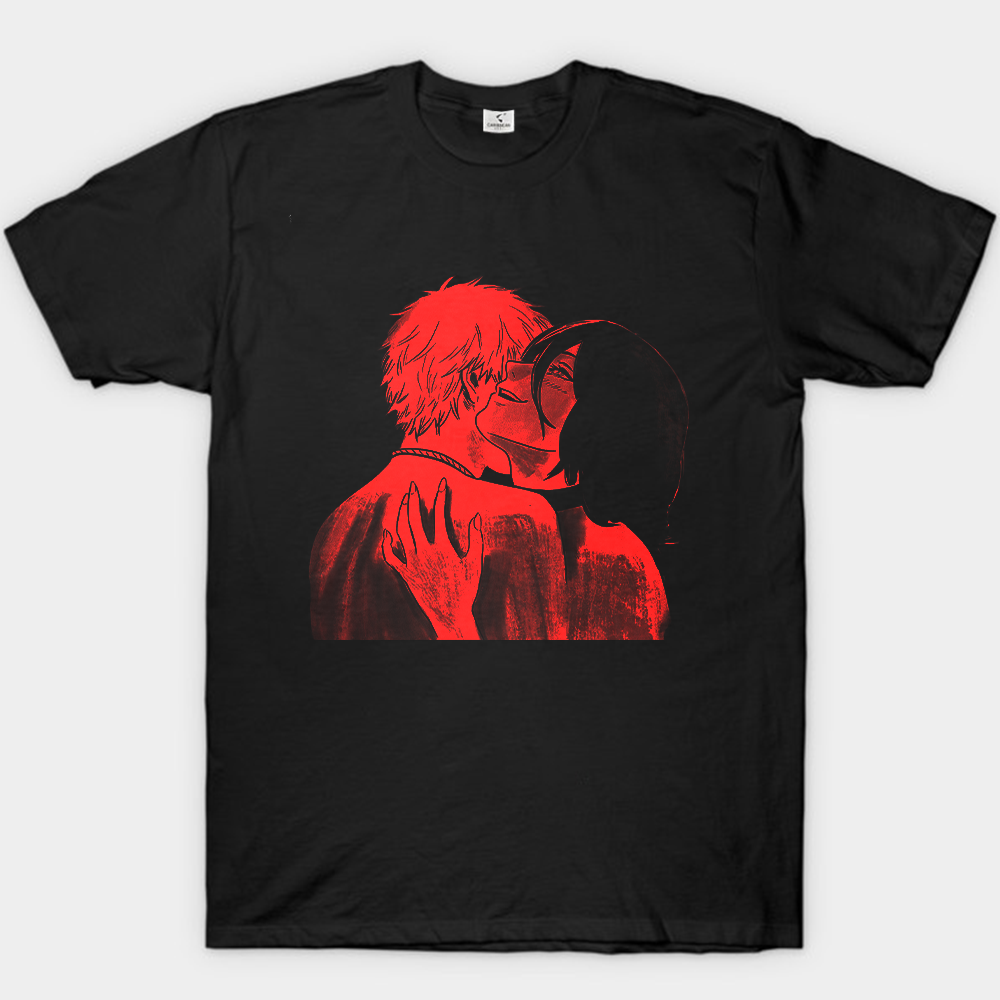 Chainsaw Man Denji & Reze TV Girl French Exit Crossover Print