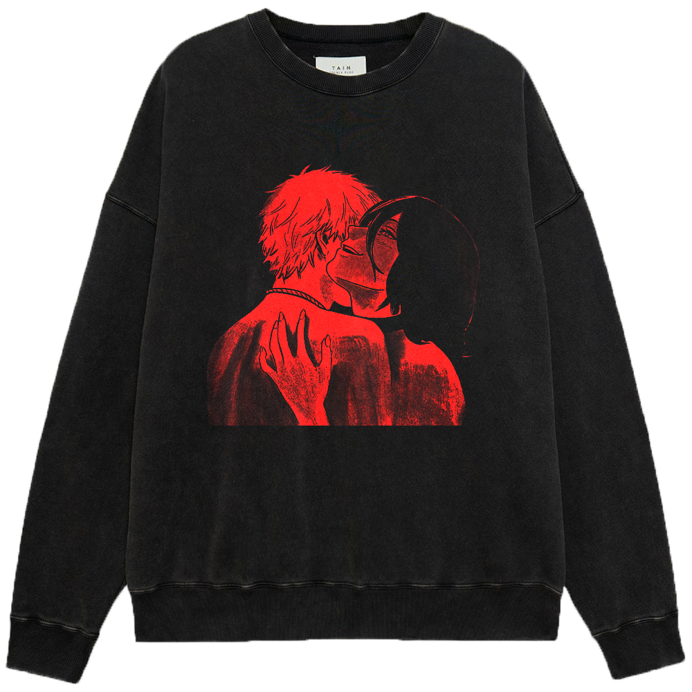 Chainsaw Man Denji & Reze TV Girl French Exit Crossover Print