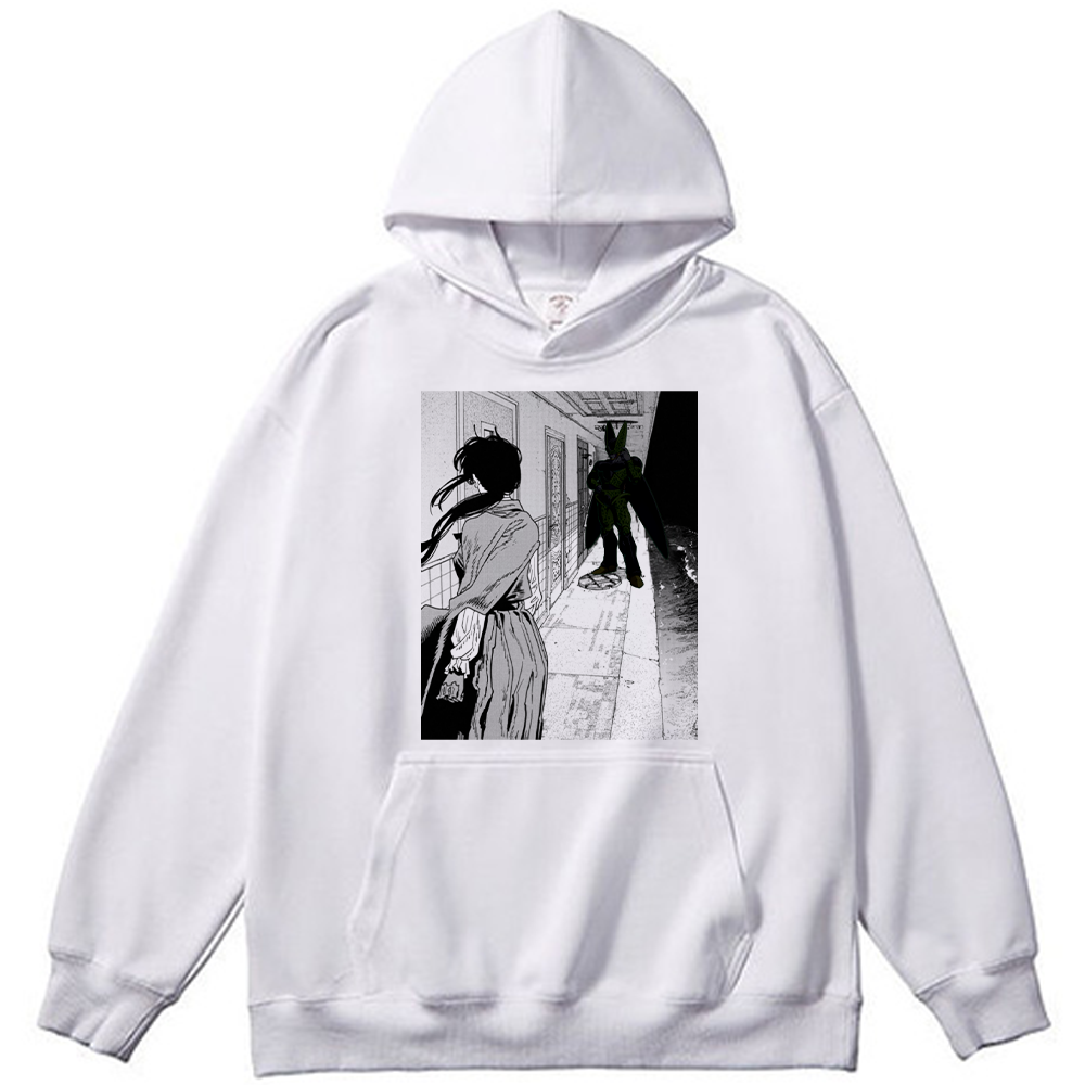 Chainsaw Man Makima & Dragon Ball Perfect Cell Crossover Print