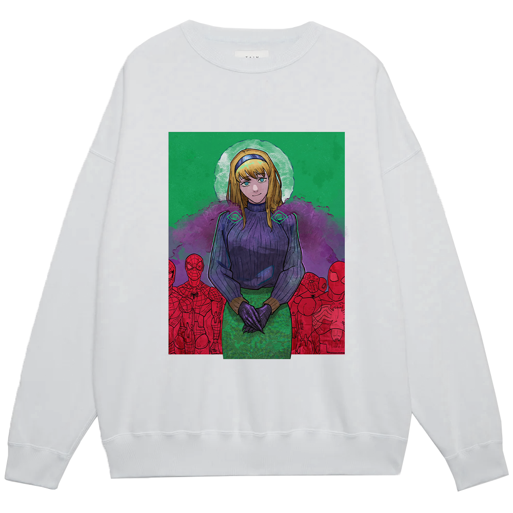 Chainsaw Man Makima & Spider-Man Characters Print