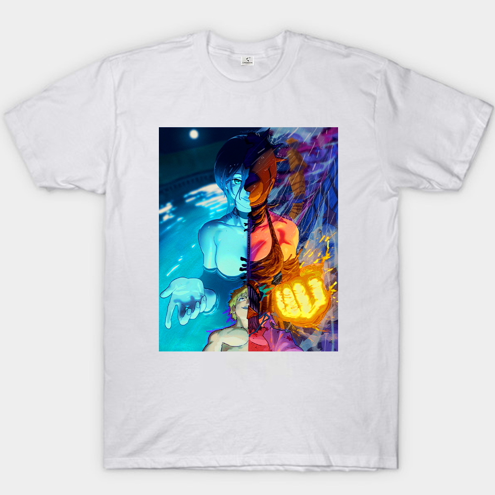 Chainsaw Man Reze & Denji Dual Form Print