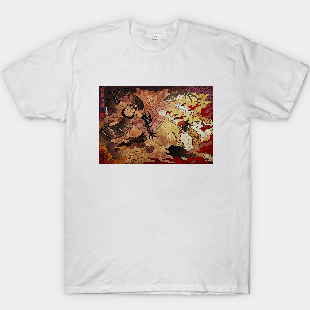 Chainsaw Man Reze & Denji Love and Kill Ukiyo-e Print