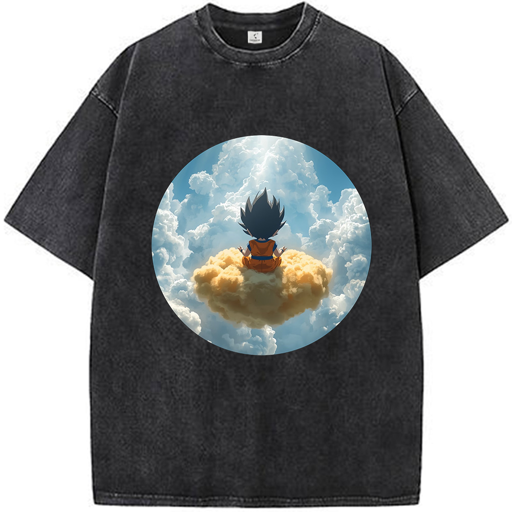 Dragon Ball Goku Clouds Meditation Print