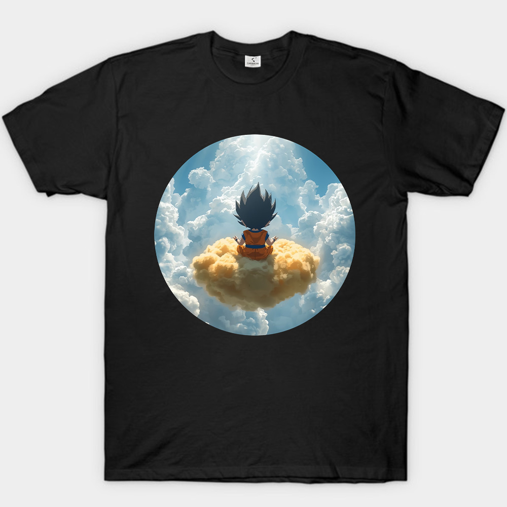 Dragon Ball Goku Clouds Meditation Print