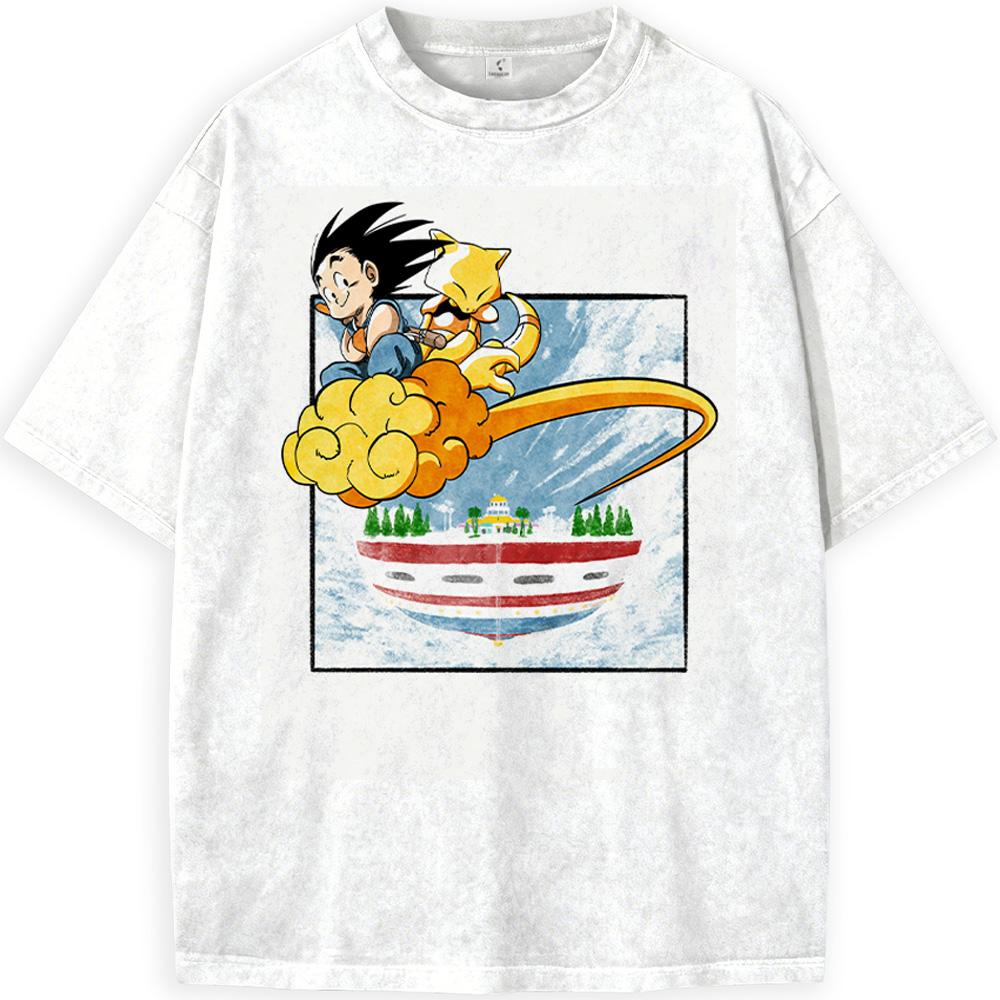 Dragon Ball Goku & Pokemon Alakazam Crossover Print