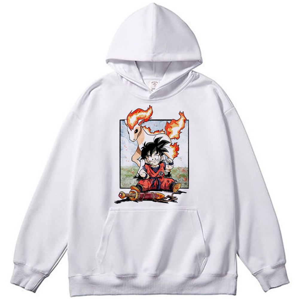 Dragon Ball Kid Goku & Pokemon Galarian Rapidash Print