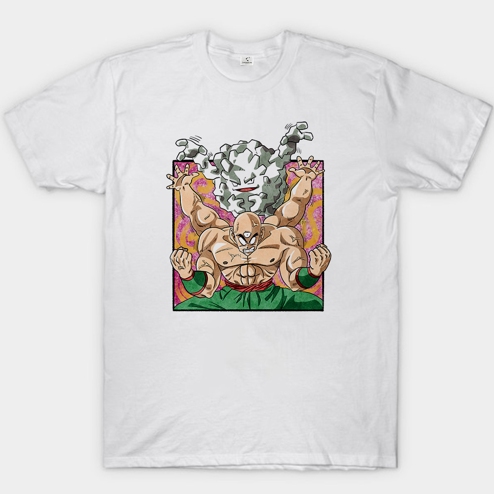 Dragon Ball Tien Shinhan & Pokemon Graveler Print