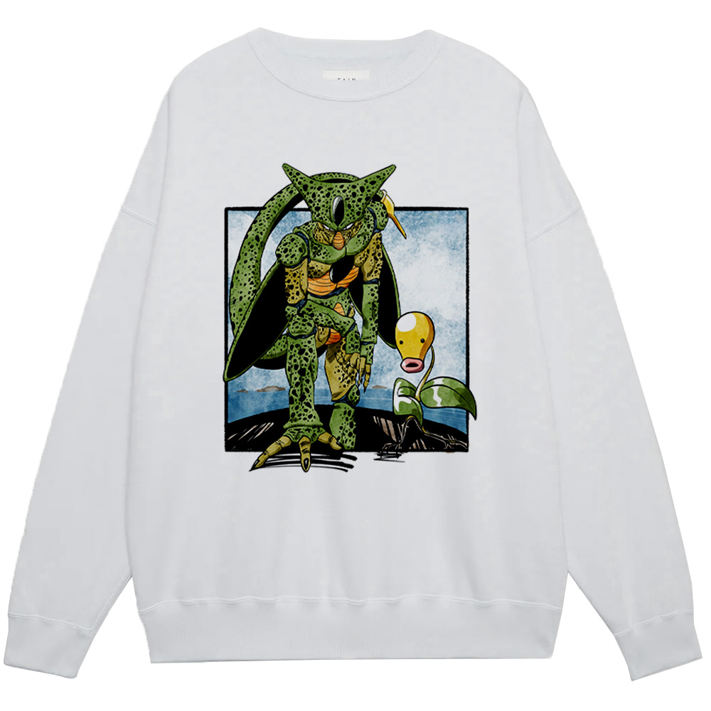 Dragon Ball Z Cell & Pokemon Bellsprout Print