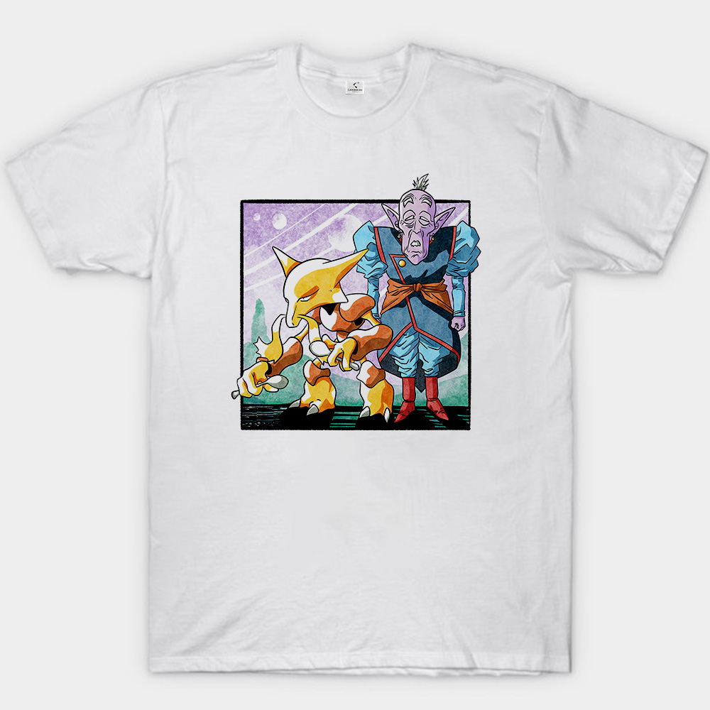 Dragon Ball Z Elder Kai & Pokemon Alakazam Print